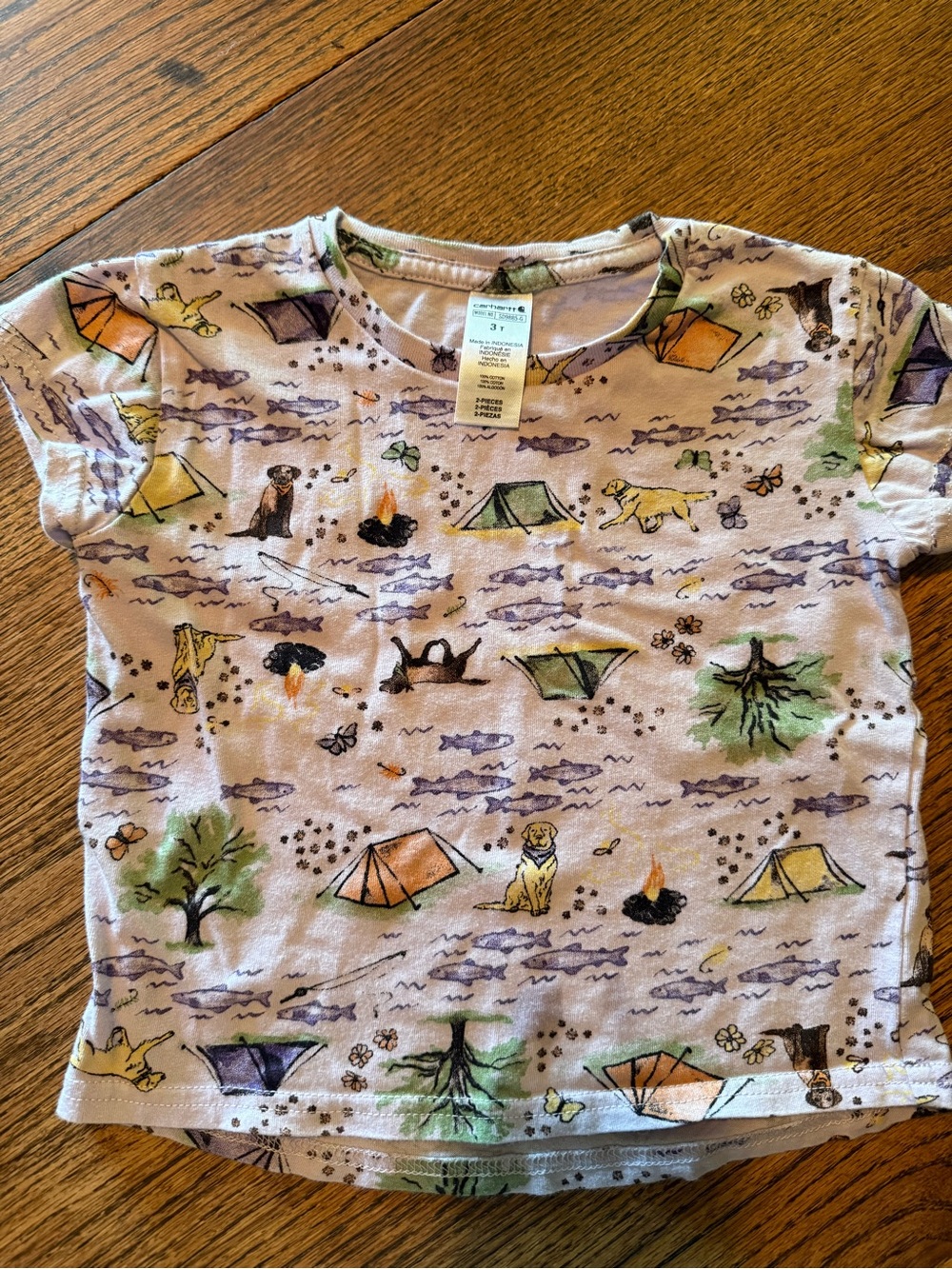 Carhartt Kids Short Sleeve Camping Tee - Light Purple